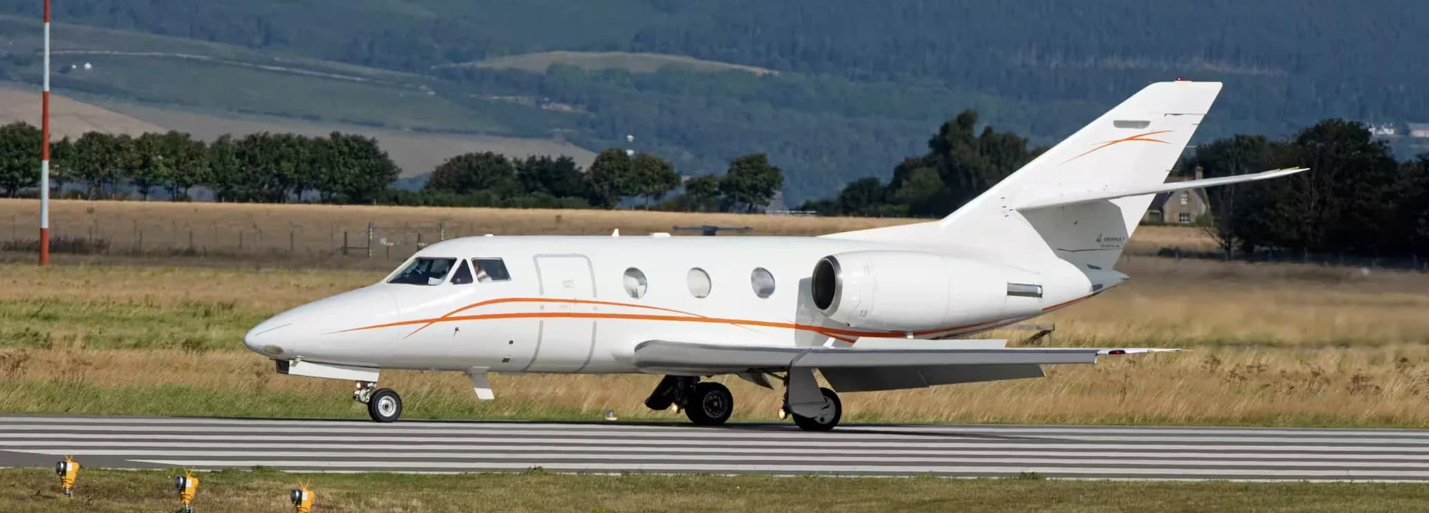 Dassault Falcon 10 charter aircraft