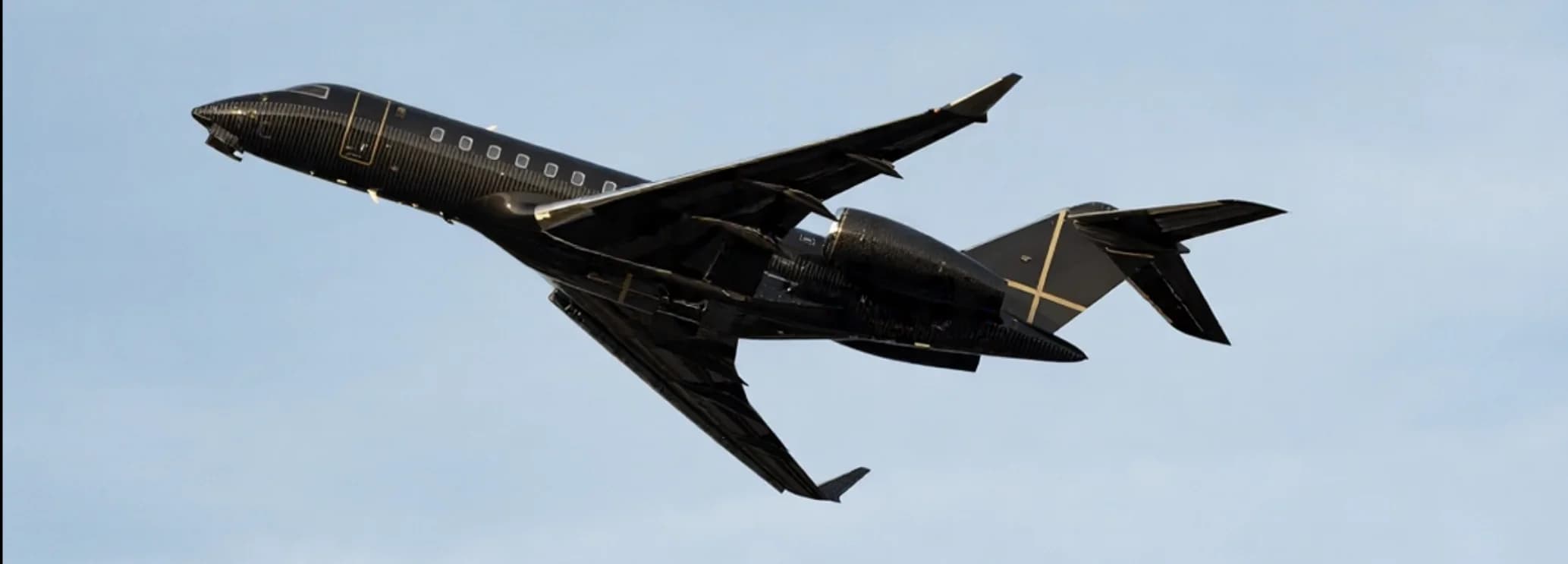 Bombardier Global 5500 long range private jet parked on the tarmac