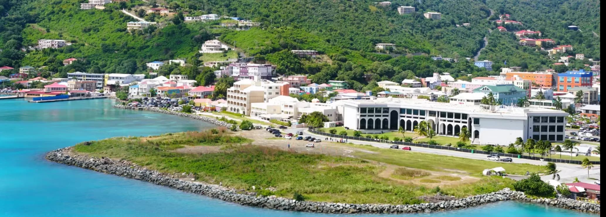 Private jet charter to Tortola, BVI, arriving at Terrance B. Lettsome International Airport on Beef Island for direct access to Road Town and BVI sailing charters.