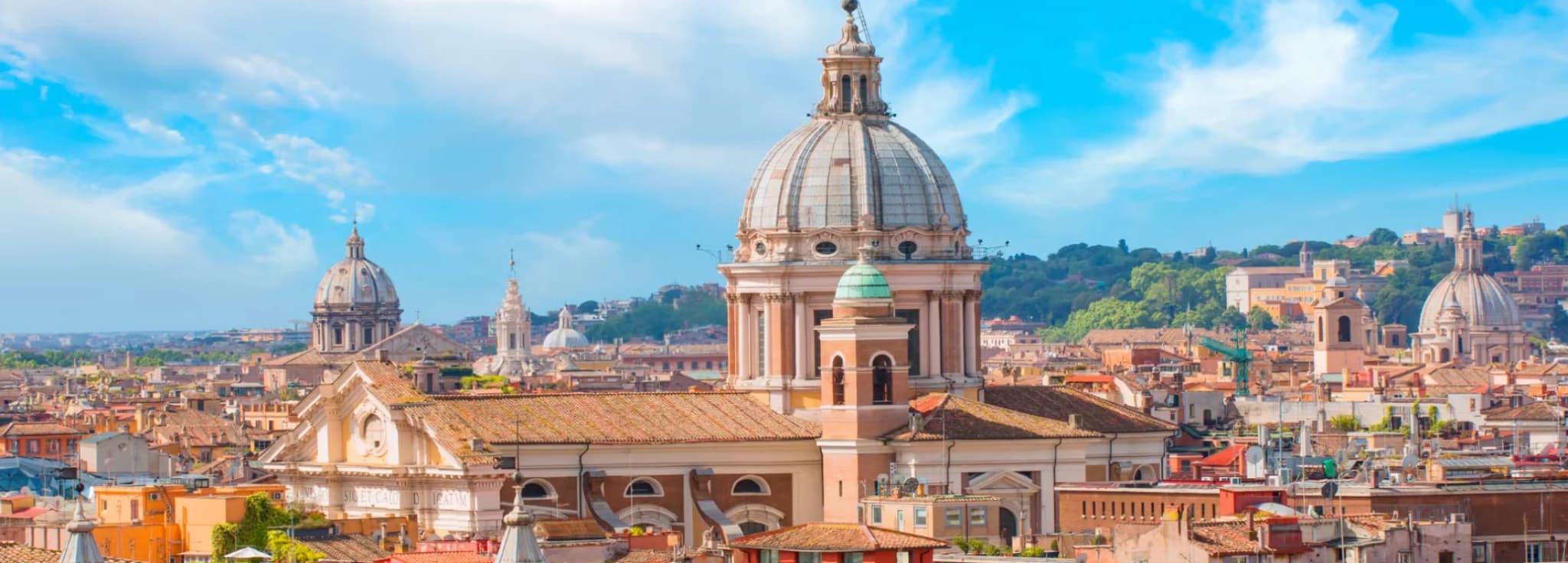 Aerial view of iconic Italian landscape highlighting private jet travel destinations across Italy.