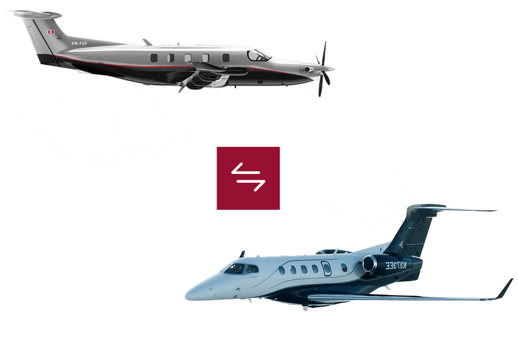 Compare private jet aircraft options and features