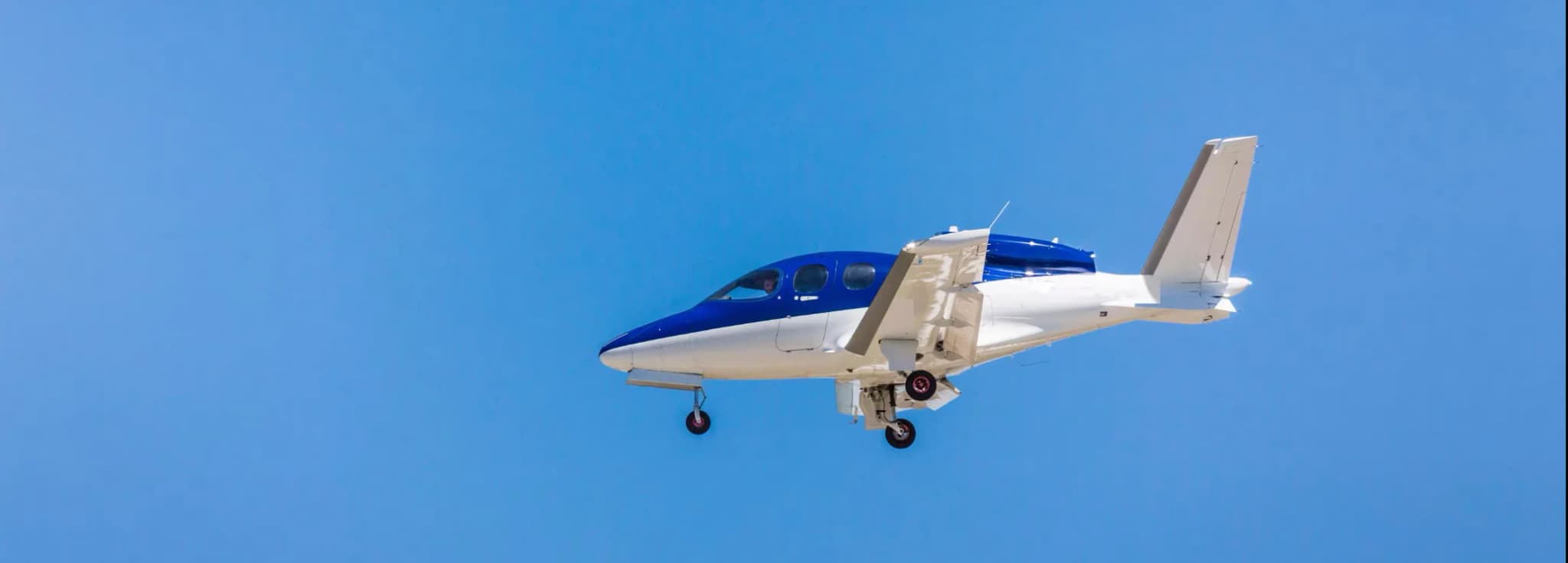 Cirrus Vision Jet SF50 charter aircraft with whole-airframe parachute system for short private flights