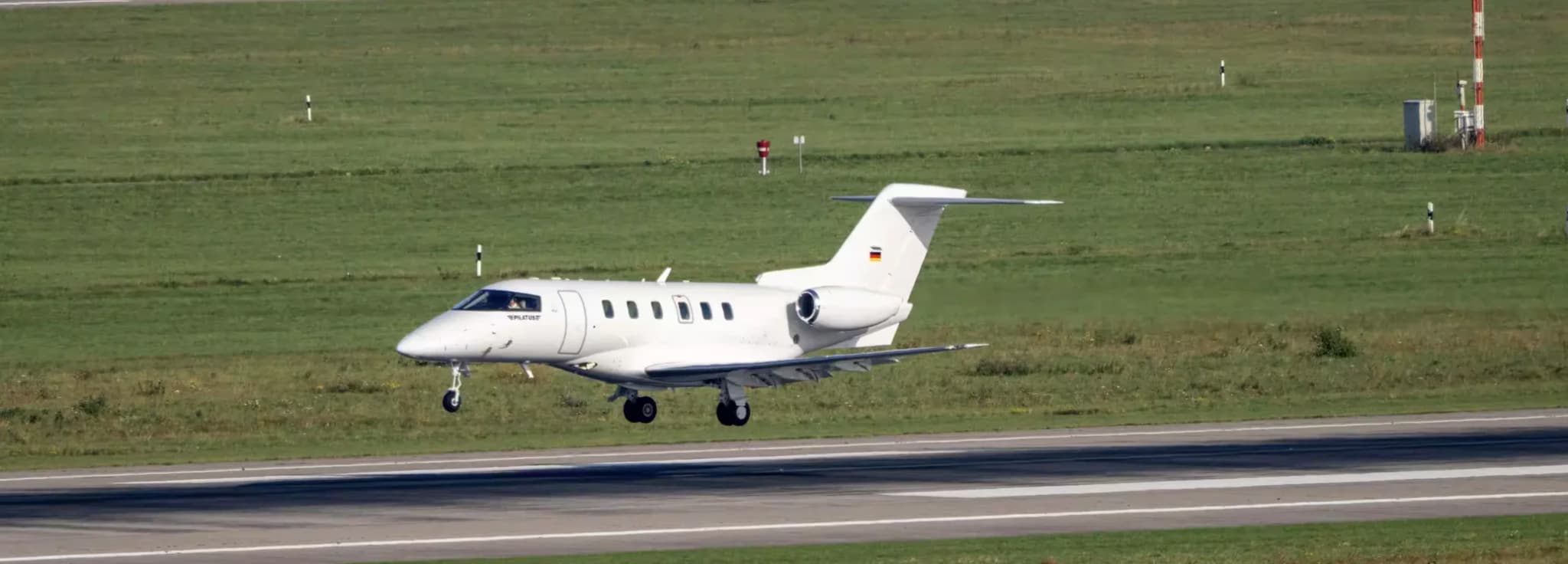Pilatus PC-24 charter aircraft for big-cabin short-field private jet flights