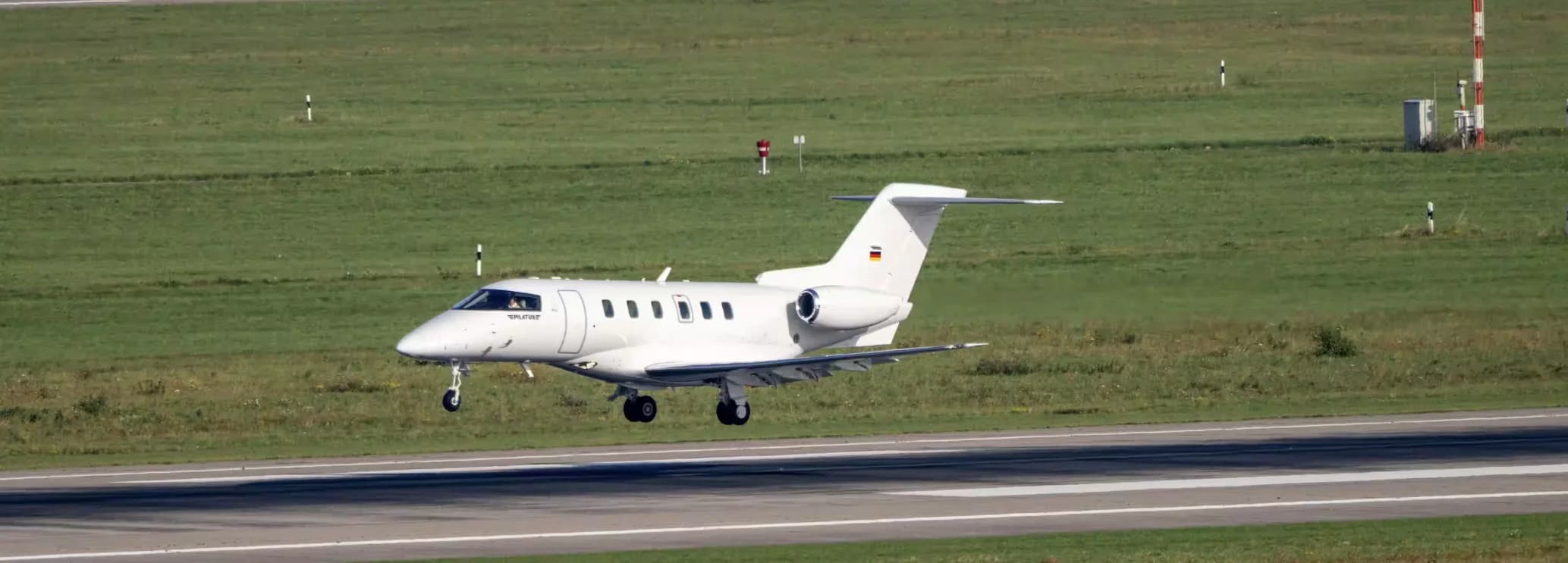 Pilatus PC-24 charter aircraft for big-cabin short-field private jet flights