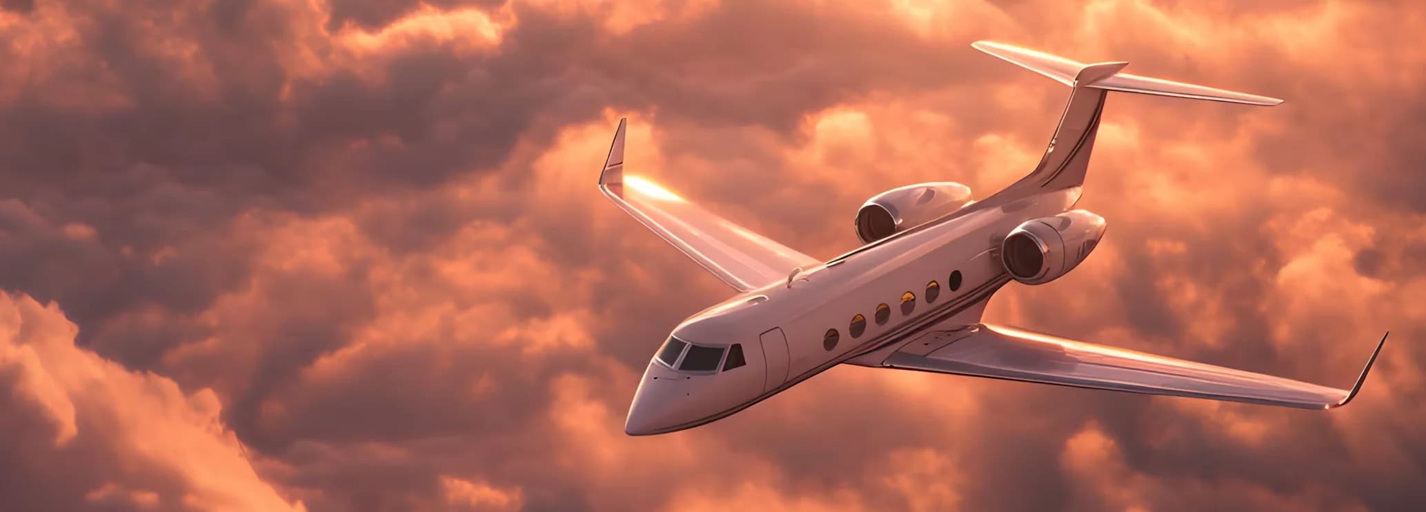 Long 45-foot three-zone cabin interior showing executive seating and conference area in a Gulfstream GIV-SP