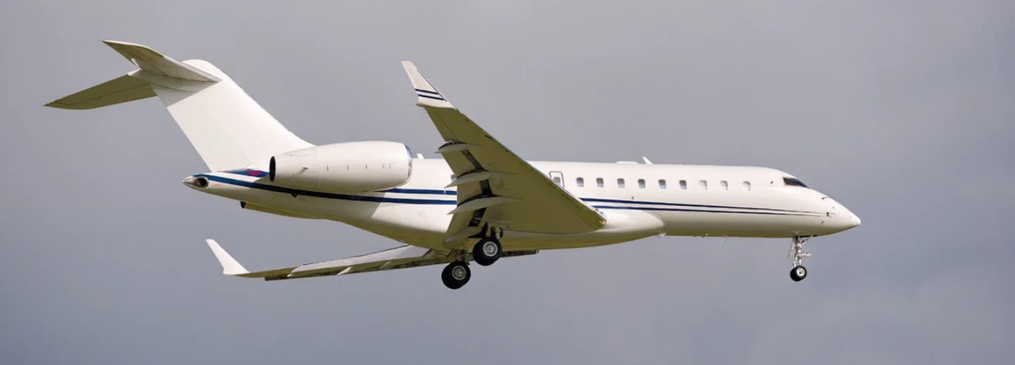 Bombardier Global Express executive cabin interior featuring three-zone seating