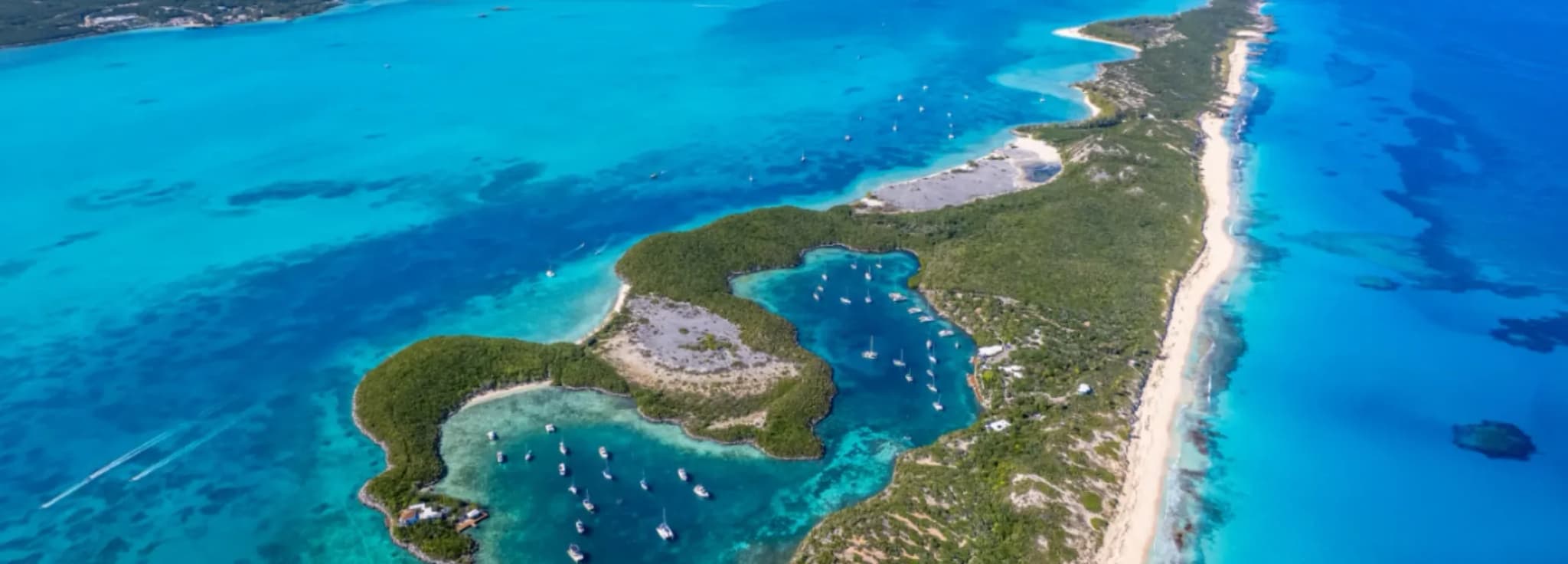 Aircraft on the runway at Exuma Airport.