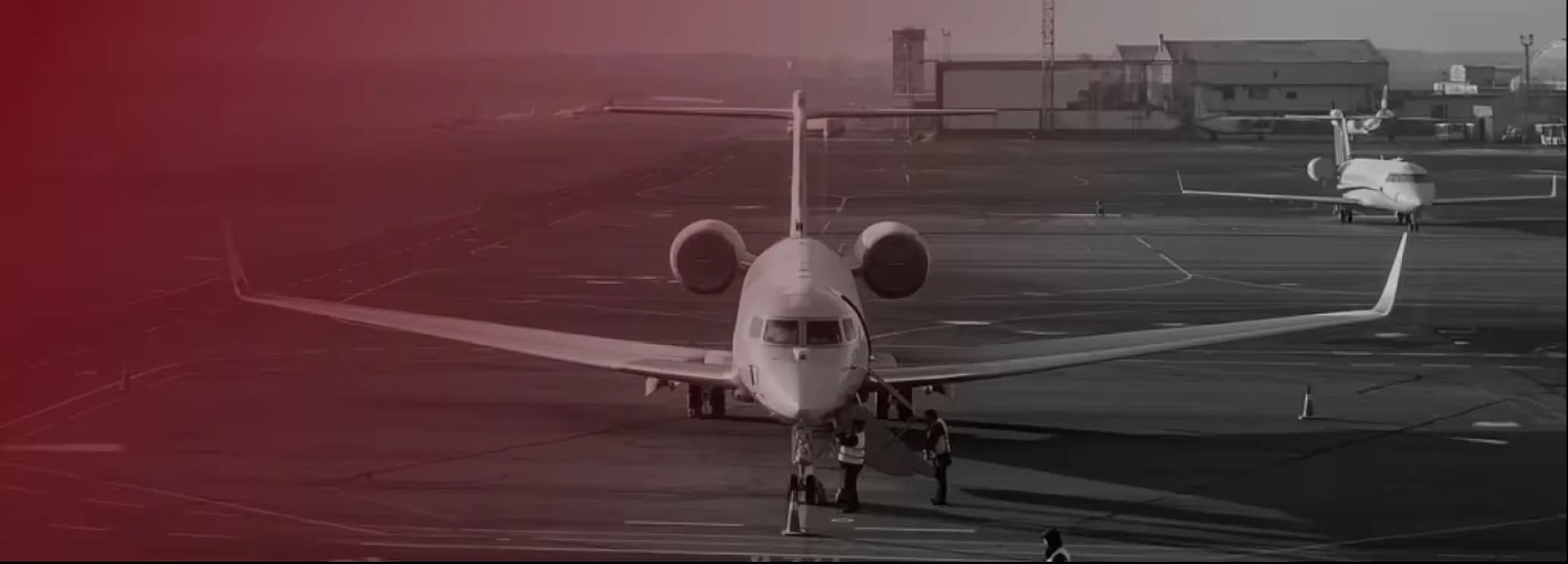 Private jet arriving at Nassau Lynden Pindling International Airport in the Bahamas after departing Miami